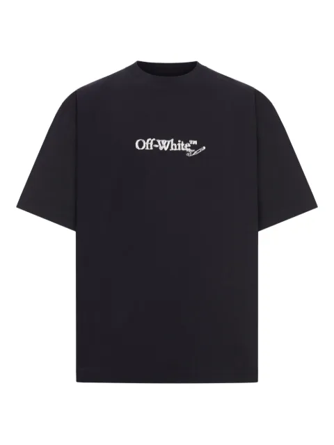 Off-White Scribble Arrow Skate logo T-shirt Black OMAA120F25JER00C1001