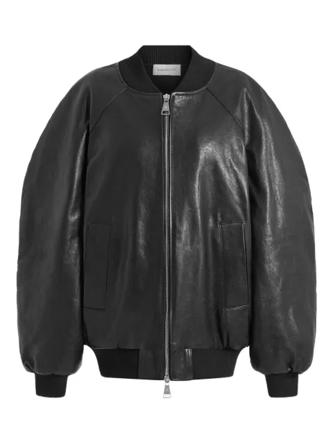 16Arlington Leazzo leather jacket Black J126AW2501