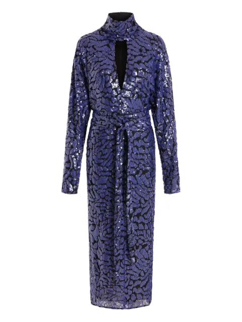 16Arlington Epole sequinned midi dress Purple DMD674AW2501