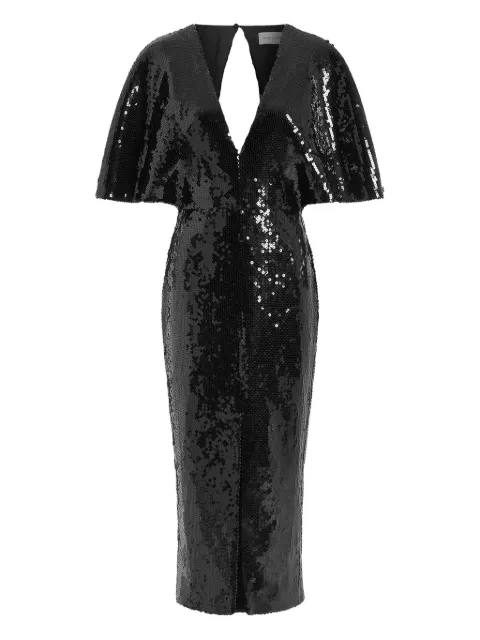 16Arlington Ermara sequinned midi dress Black DMD673AW2501
