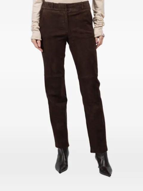 Arma Jenna suede trousers Brown 002L25603702