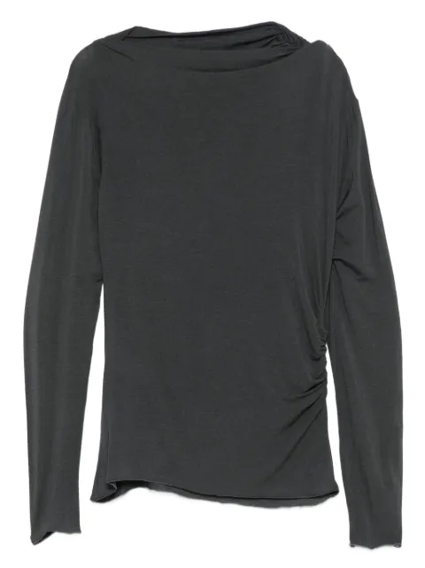 Niu draped side-ruching sweater Grey AW25514J009
