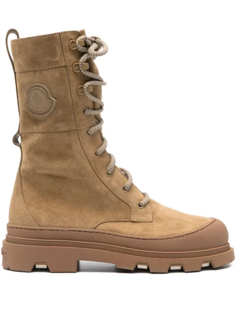 Moncler lace-up suede boots Neutrals L209B4F00050M7410