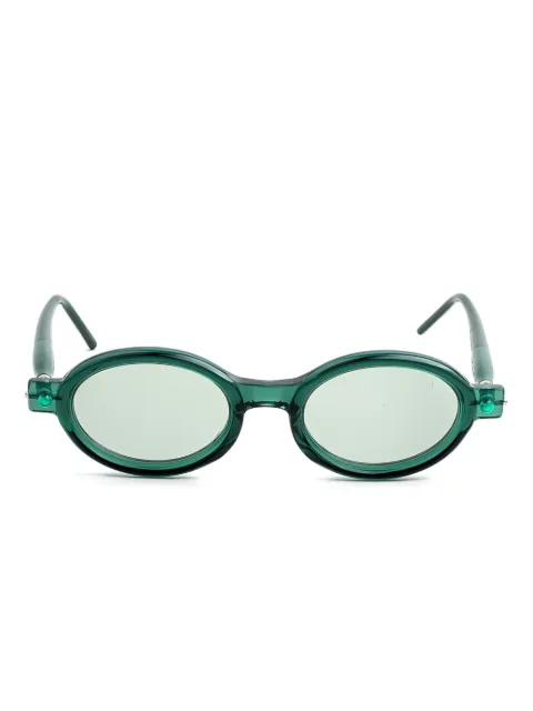 Kuboraum P6 round-frame sunglasses Green P6