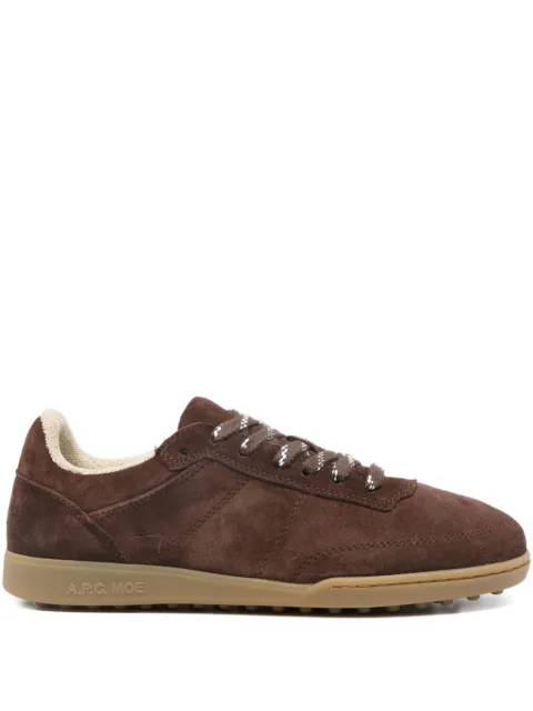 A.P.C. suede lace-up sneakers Brown PXCBYM56146