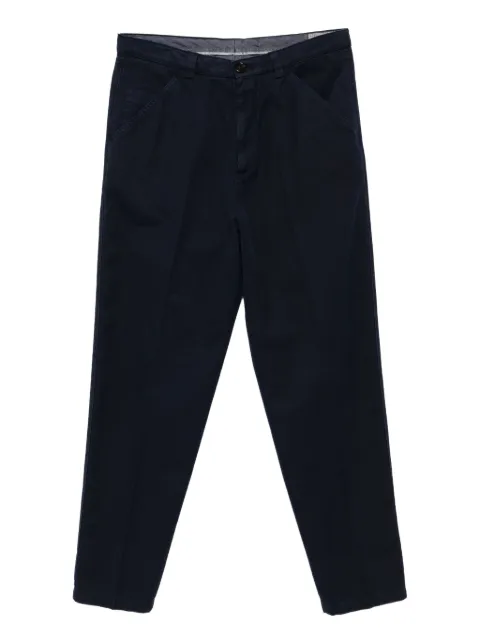 Brunello Cucinelli press-crease cotton trousers Blue M252UH0660C2517