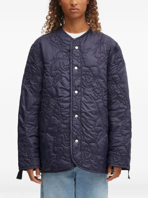 Fiorucci quilted button jacket Blue W02FPOJA442NY01