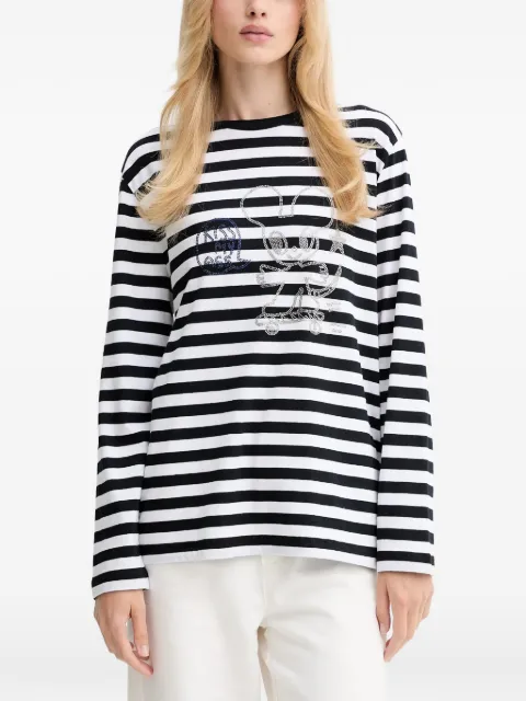 Zadig&Voltaire Edwini striped embellished top Black JWTS02839