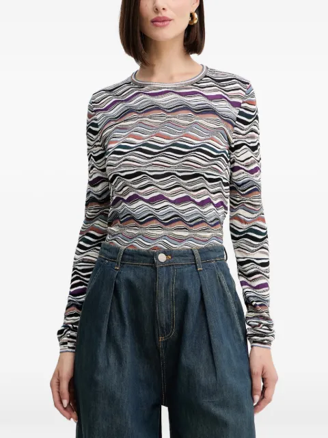 Missoni wavy sweater White DS25WN06BK01C0