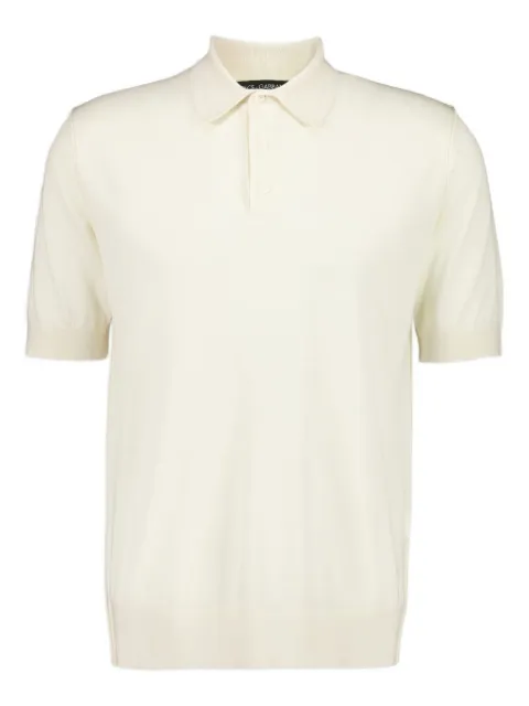Dolce & Gabbana cashmere polo shirt White GXZ02TJBW05
