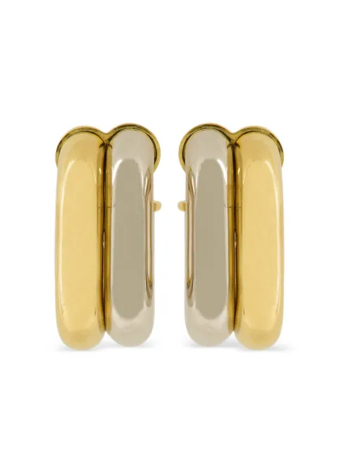 Rabanne two-tone hoop earrings Silver 25HBB0455MET829