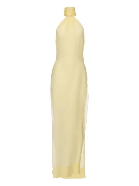 IL VOLO Erin bow-halter top Yellow ERINTOPBUTTERYELLOW