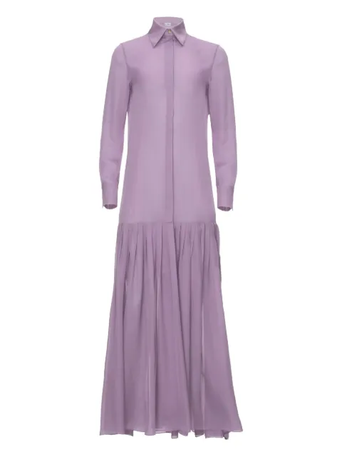 IL VOLO NOA pleated shirt dress Purple NOADRESS