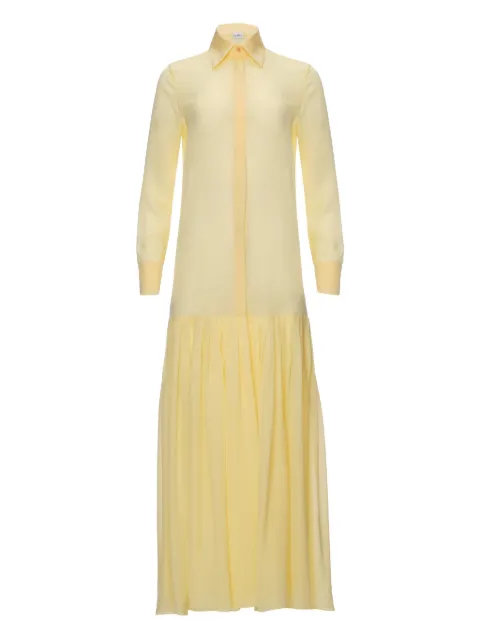 IL VOLO NOA pleated shirt dress Yellow NOADRESS