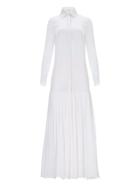 IL VOLO NOA pleated shirt dress White NOADRESS
