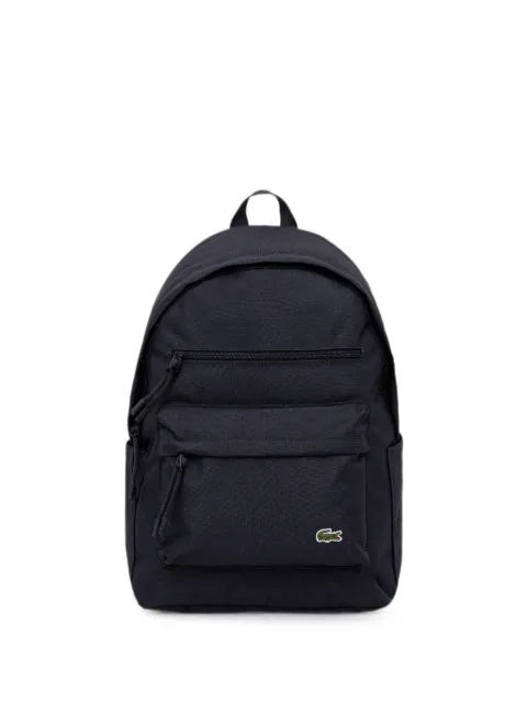 Lacoste logo-patch zip-fastening backpack Blue NU5180NE