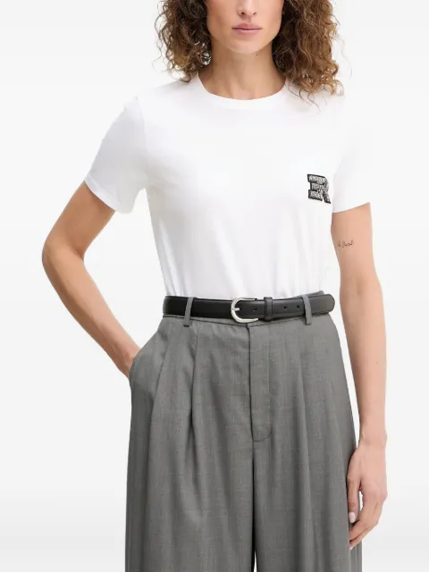 ERMANNO FIRENZE logo-appliqué short-sleeve T-shirt White 57TL010EE0