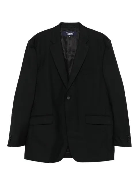 Comme des Garçons Homme single-button wool blazer Black HPJ007W25