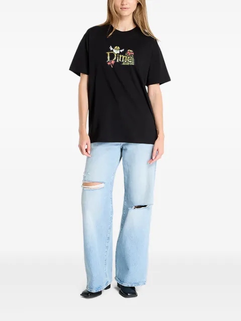 dime graphic-print cotton T-shirt Black DIMESU2550BLK