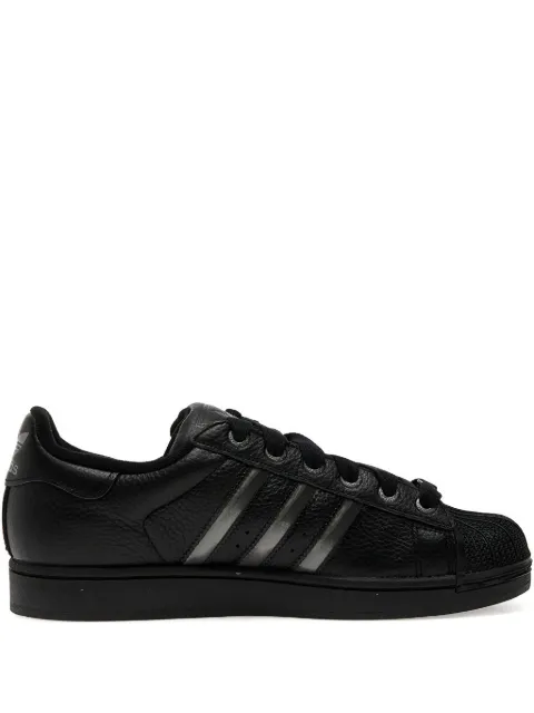 adidas Superstar II shell-toe three-stripe sneakers Black JQ3914