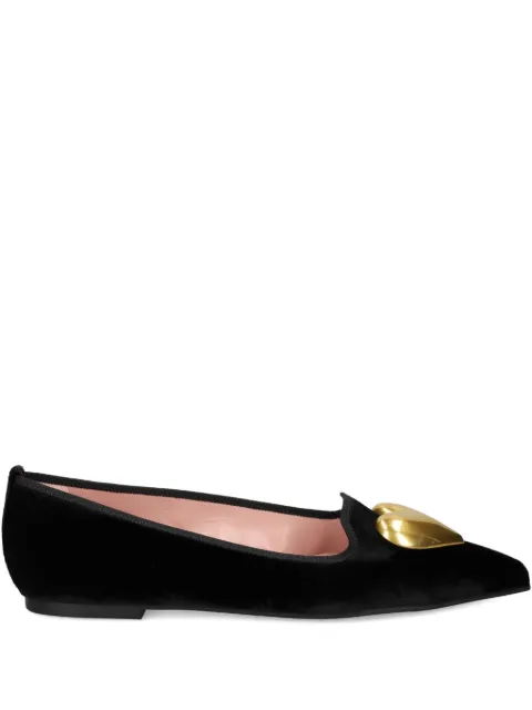 Pretty Ballerinas Ella heart-embellished ballet flats Black 52600002