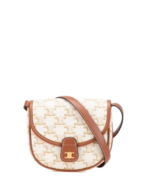 Celine Pre-Owned 2002 Mini Triomphe Coated Canvas Besace crossbody bag Brown B2X8LDW2HAN57MDI