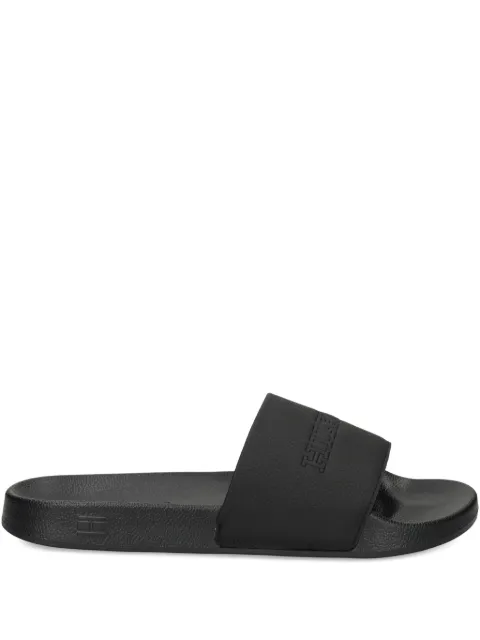 Tommy Hilfiger logo-embossed slides Black FM0FM05619