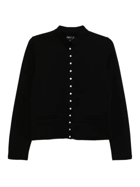agnès b. buttoned-up jacket Black G001M461