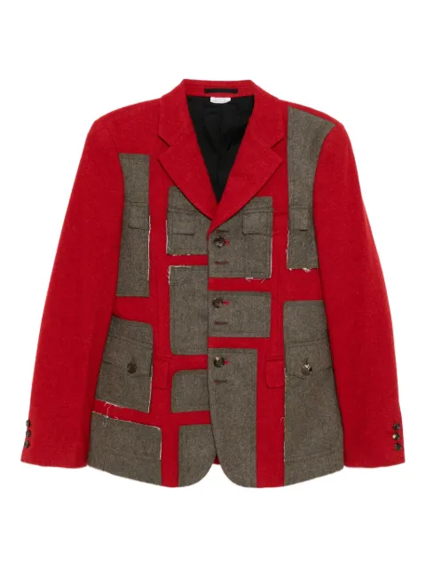 Comme des Garçons Homme Plus patch-work jacket Red PPJ036051