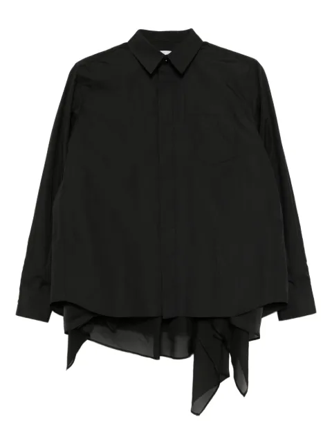 sacai double-layer shirt Black 2508165001
