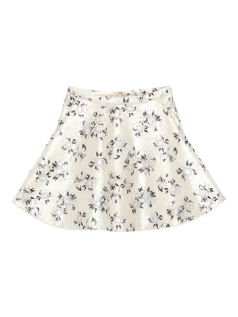 Alexander McQueen floral skirt Neutrals 847931QHACI