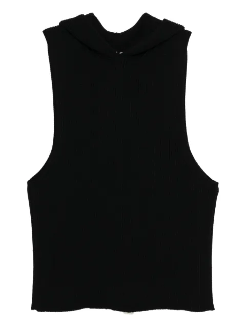 Rick Owens hooded tank Black RU02E1680KWVH09