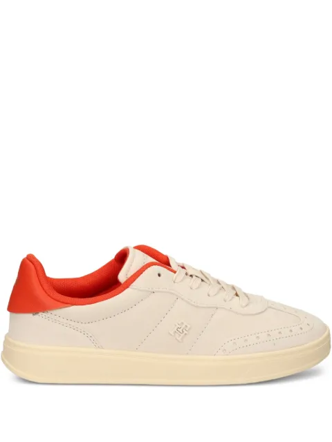 Tommy Hilfiger Heritage perforated leather sneakers Neutrals FW0FW08822