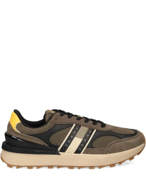 Tommy Jeans suede paneled sneakers Green EM0EM01537