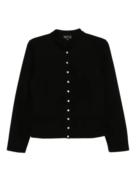 agnès b. buttoned-up cardigan Black G975JCL5