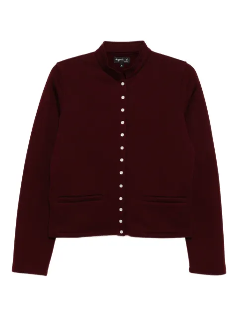 agnès b. buttoned-up jacket Red G001M461