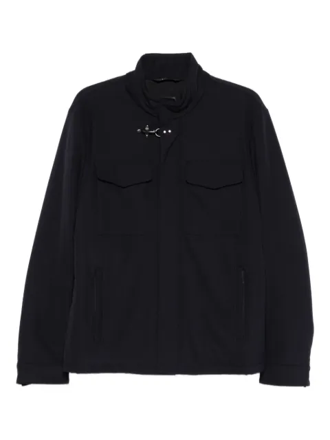 Fay Travel Field flap-pocket jacket Blue NAM0451004J