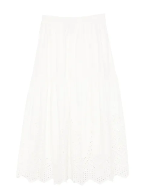 Bambah Eyelet maxi skirt White BMFW2524