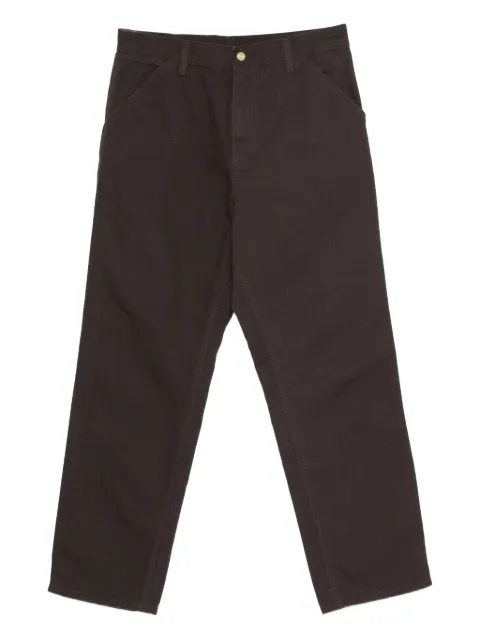 Carhartt WIP organic cotton trousers Brown I031220