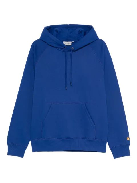 Carhartt WIP logo-embroidered hoodie Blue I033661
