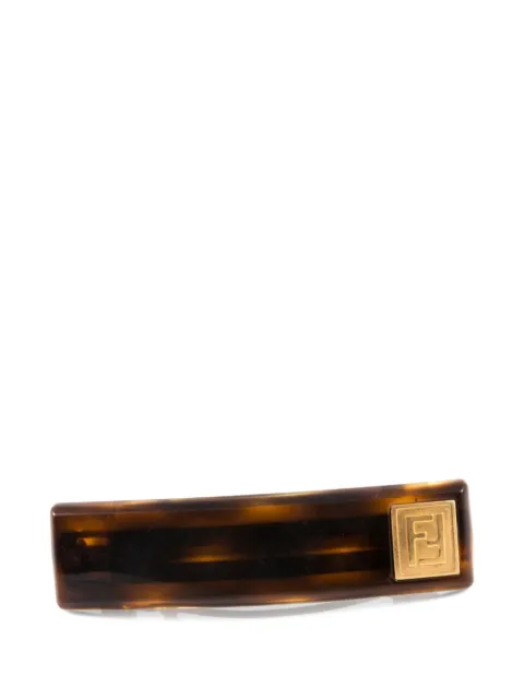 Fendi Pre-Owned 2000s FF-motif hair clip Brown 15016113