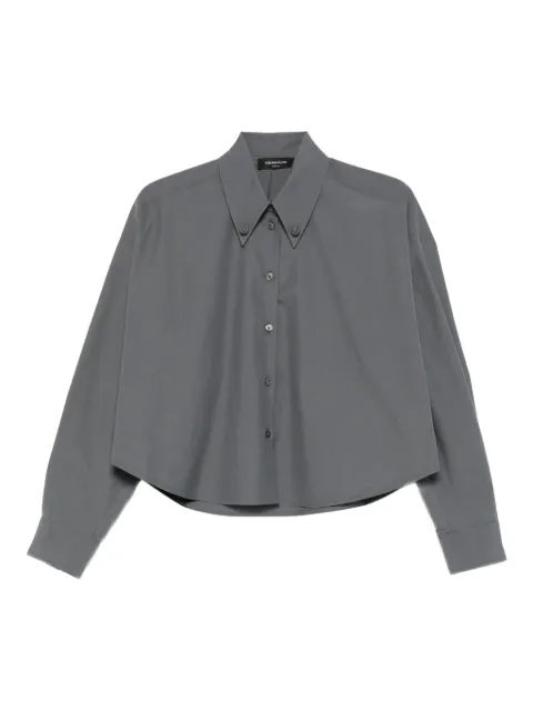 Fabiana Filippi button-down cropped shirt Grey CAD225F313L5550000