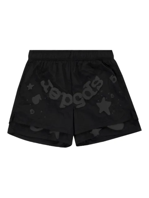 SP5DER Beluga double-layer print track pants Black SP5DER168