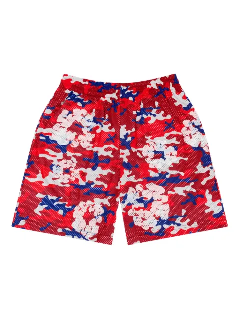 Denim Tears camo wreath mesh shorts Red DT175