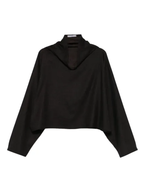 Dusan batwing-sleeve top Brown T1468S