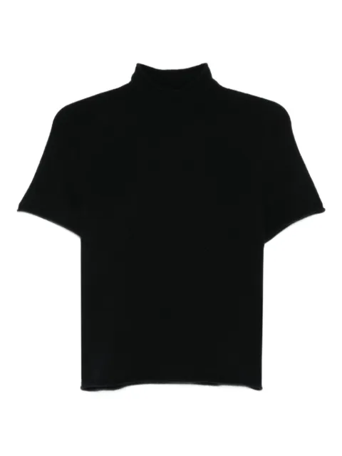 Drykorn Finia_2 high-neck short-sleeves sweater Black FINIA420216