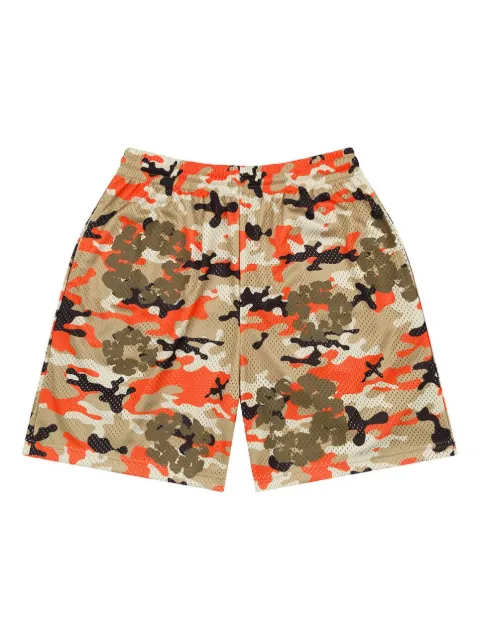 Denim Tears camouflage wreath mesh shorts Brown DT177