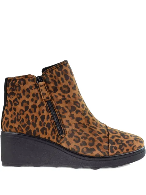Clarks Originals Mazy Eastham zip leopard print boots Brown 26156755