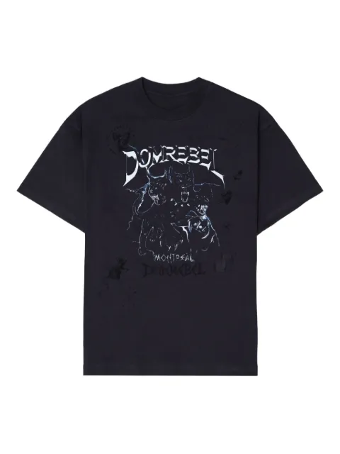 DOMREBEL graphic-print t-shirt Black ATTACKTOB