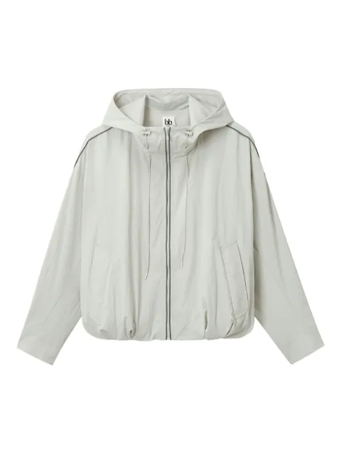 b+ab hooded piped-trim jacket Grey 5F100AI